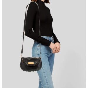 Marc Jacobs Black Leather crossbody Shoulder Bag